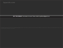 Tablet Screenshot of laparole.com